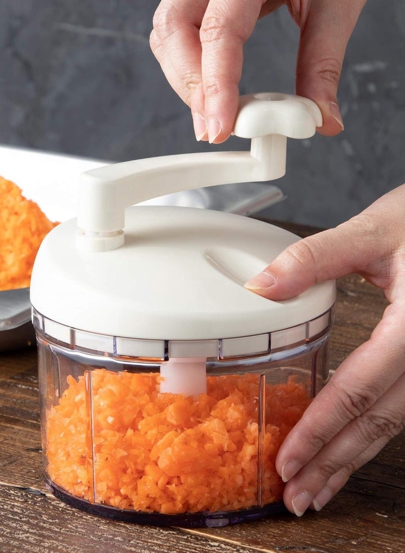 Quicklytes Manual Multi Chopper and Slicer vegetable  with sharp blades 500 ml made in japan - Image 1